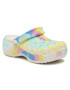Crocs Чехли Classic Platform Tie Dye Graph Clgw 207151 Бял - Pepit.bg