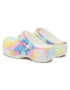 Crocs Чехли Classic Platform Tie Dye Graph Clgw 207151 Бял - Pepit.bg