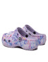 Crocs Чехли Classic Platform Tie Dye Graph Clgw 207151 Виолетов - Pepit.bg