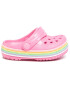 Crocs Чехли Crocband Rainbow Glitter Clg K 206151 Розов - Pepit.bg