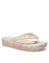 Crocs Джапанки Classic Platform Snake Print Flip W 208243 Бежов - Pepit.bg