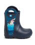 Crocs Гумени ботуши fl Shark Ptch Rain Boot B 206174 Тъмносин - Pepit.bg