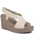 Crocs Сандали Brooklyn High Wedge W 206222 Бежов - Pepit.bg