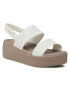 Crocs Сандали Brooklyn Low Wedge W 206453 Бял - Pepit.bg