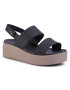 Crocs Сандали Brooklyn Low Wedge W 206453 Черен - Pepit.bg