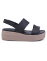 Crocs Сандали Brooklyn Low Wedge W 206453 Черен - Pepit.bg