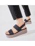 Crocs Сандали Brooklyn Low Wedge W 206453 Черен - Pepit.bg