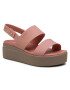 Crocs Сандали Brooklyn Low Wedge W 206453 Розов - Pepit.bg