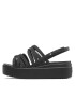 Crocs Сандали Brooklyn Strappy Lowwdgw 206751 Черен - Pepit.bg