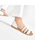 Crocs Сандали Tulum Open Flat W 206109 Бял - Pepit.bg