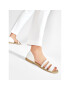 Crocs Сандали Tulum Open Flat W 206109 Бял - Pepit.bg