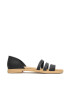 Crocs Сандали Tulum Open Flat W 206109 Черен - Pepit.bg