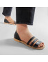 Crocs Сандали Tulum Open Flat W 206109 Черен - Pepit.bg