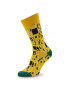 Curator Socks Дълги чорапи unisex Kiss Жълт - Pepit.bg