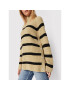 Custommade Пуловер Talna Stripes 999212319 Бежов Relaxed Fit - Pepit.bg