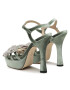 Custommade Сандали Arlina Crystal Bow 999620047 Зелен - Pepit.bg
