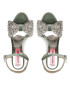 Custommade Сандали Arlina Crystal Bow 999620047 Зелен - Pepit.bg