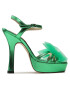 Custommade Сандали Arlina Metallic Bow 999624047 Зелен - Pepit.bg