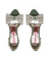 Custommade Сандали Ashely Crustal Bow 999620046 Зелен - Pepit.bg