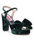 Custommade Сандали Melody Velvet 999620045 Зелен - Pepit.bg