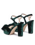 Custommade Сандали Melody Velvet 999620045 Зелен - Pepit.bg