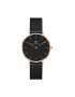 Daniel Wellington Часовник Petite Ashfield DW00100201 Черен - Pepit.bg