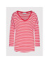 DeeZee Блуза Submarine Stripes DK-003 Червен Relaxed Fit - Pepit.bg