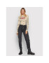 Desigual Блуза Lettering 21WWTKDR Бежов Slim Fit - Pepit.bg