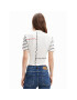 Desigual Блуза Patch 23SWTKBV Бял Slim Fit - Pepit.bg