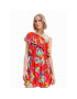 Desigual Лятна рокля Tropical 23SWVW83 Червен Regular Fit - Pepit.bg