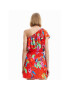 Desigual Лятна рокля Tropical 23SWVW83 Червен Regular Fit - Pepit.bg