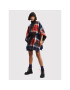 Desigual Пончо Red Check Milan 22WAIA12 Червен Relaxed Fit - Pepit.bg