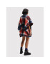 Desigual Пончо Red Check Milan 22WAIA12 Червен Relaxed Fit - Pepit.bg