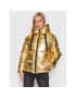 Desigual Пухено яке Goldie 21WWEWC0 Златист Oversize - Pepit.bg