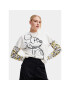 Desigual Пуловер 23WWJF45 Бял Regular Fit - Pepit.bg