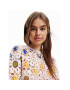 Desigual Пуловер Daisies 23SWJF03 Бежов Regular Fit - Pepit.bg