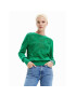 Desigual Пуловер Jerry 23SWJF02 Зелен Regular Fit - Pepit.bg