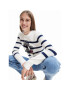 Desigual Пуловер Zaida 23SWJF47 Бял Regular Fit - Pepit.bg