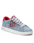 Desigual Сникърси Cosmic Heart Denim 22SSKD05 Син - Pepit.bg