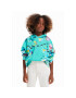 Desigual Суитшърт 23SGSK12 Зелен Oversize - Pepit.bg