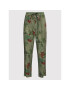 Desigual Текстилни панталони DISNEY Mickey Camo Flowers 22SWPW23 Зелен Regular Fit - Pepit.bg