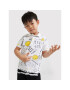 Desigual Тениска с яка и копчета SMILEY Anil 22SBLK03 Бял Regular Fit - Pepit.bg