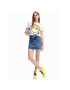 Desigual Тишърт 23SWTKA0 Бял Regular Fit - Pepit.bg