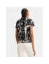 Desigual Тишърт 23WWTK11 Черен Regular Fit - Pepit.bg