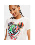 Desigual Тишърт 23WWTKC7 Бял Regular Fit - Pepit.bg