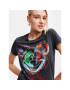 Desigual Тишърт 23WWTKC7 Черен Regular Fit - Pepit.bg