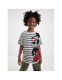 Desigual Тишърт DISNEY Mickey 22SGTK29 Бял Regular Fit - Pepit.bg