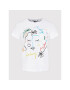 Desigual Тишърт Faces 22SWTKAB Бял Regular Fit - Pepit.bg