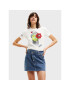 Desigual Тишърт Flow 22WWTK89 Бял Regular Fit - Pepit.bg