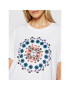 Desigual Тишърт Galactic Now 21SOTK26 Бял Oversize - Pepit.bg